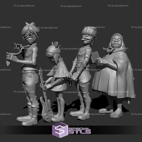 gorillaz 3d models|3D Gorillaz Models .